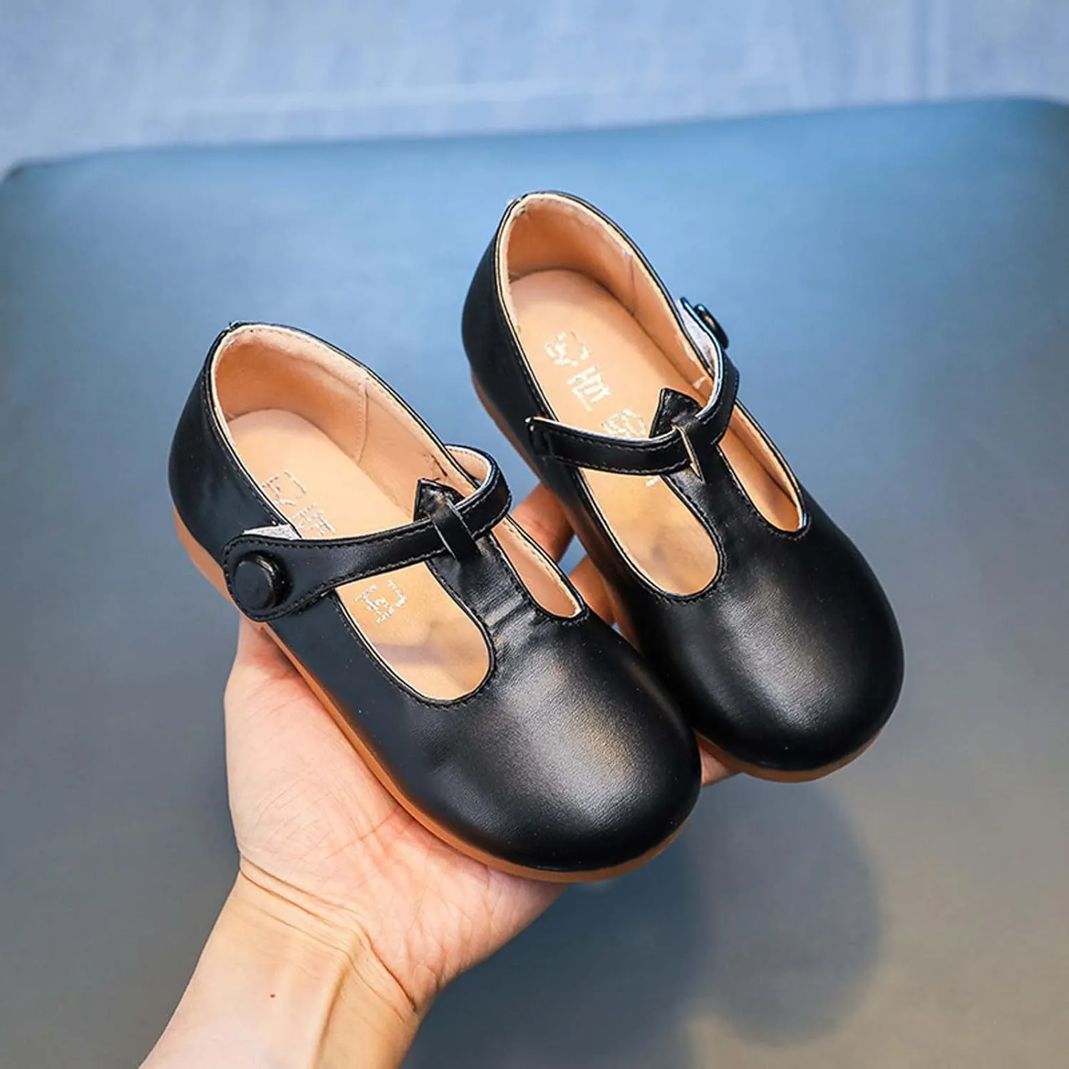 Baby Girl Princess Shoes Slip On Children's Soft-soled Baotou Anti-collision Sandals Soft-soled Dance Leather Shoes