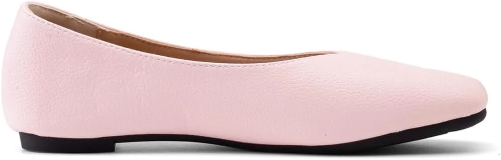 Ballet Flats for Womens Girls Square Toe Soft Comfortable Slip On Ballerina Walking Loafers Dress Shoes