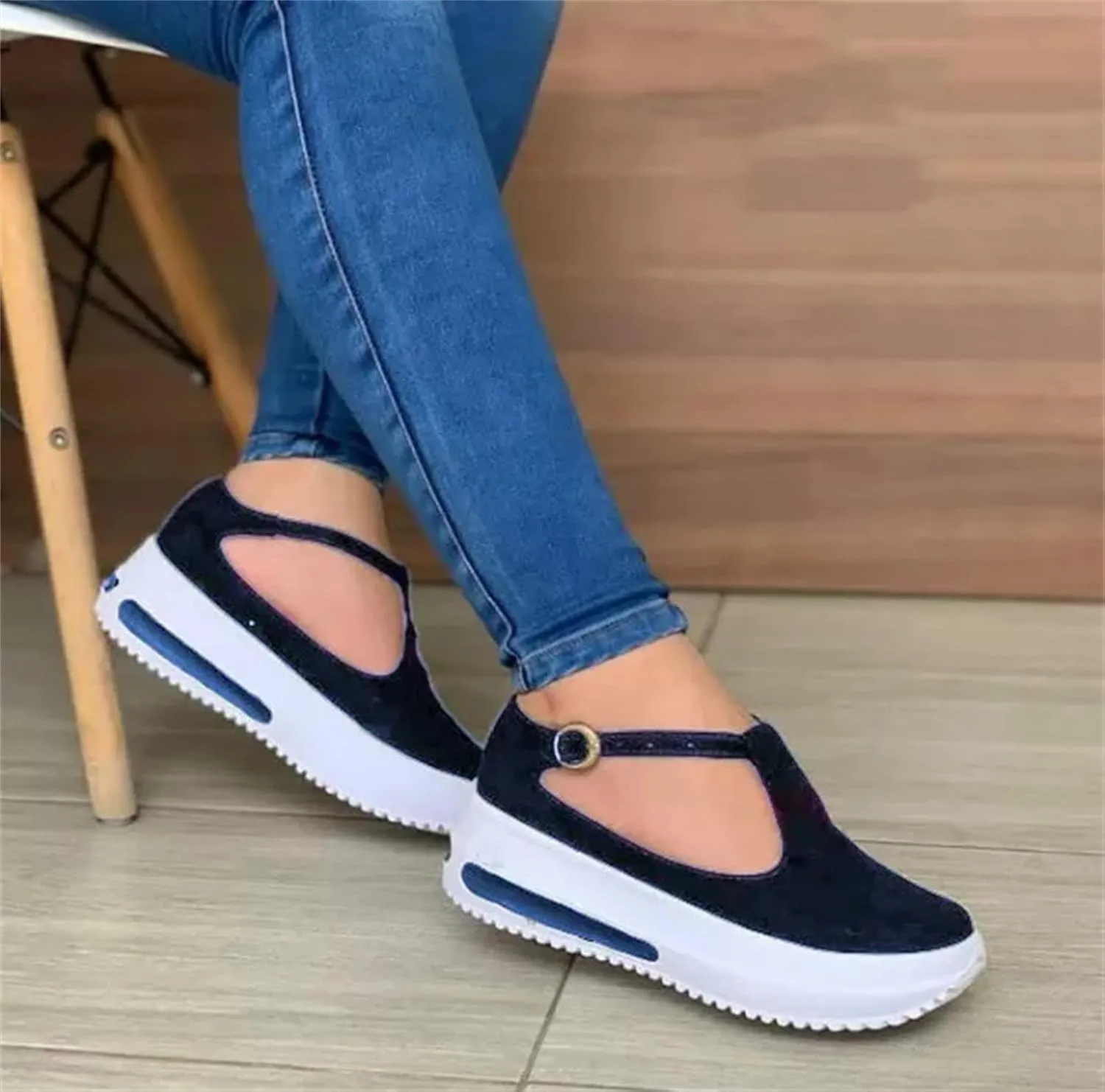 Lausiuoe Sneakers For Women Platform Slip On Low Top Canvas Shoes Casual Fashion Lightweight Comfortable Walking Flat Loafers
