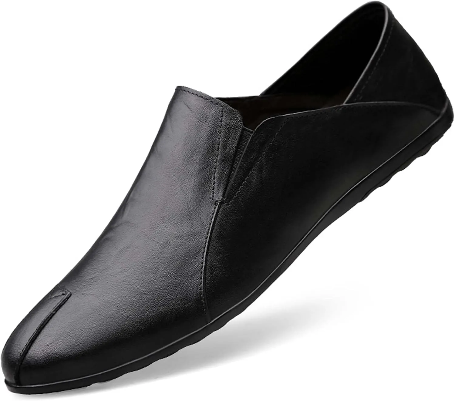 Men's Genuine Cowhide Leather Loafers, Casual Flat Shoes, Comfortable, Soft and Fashionable, Suitable for All Seasons, Suitable for Daily Travel, Driving, Excursions, Dating and Other Scenes use