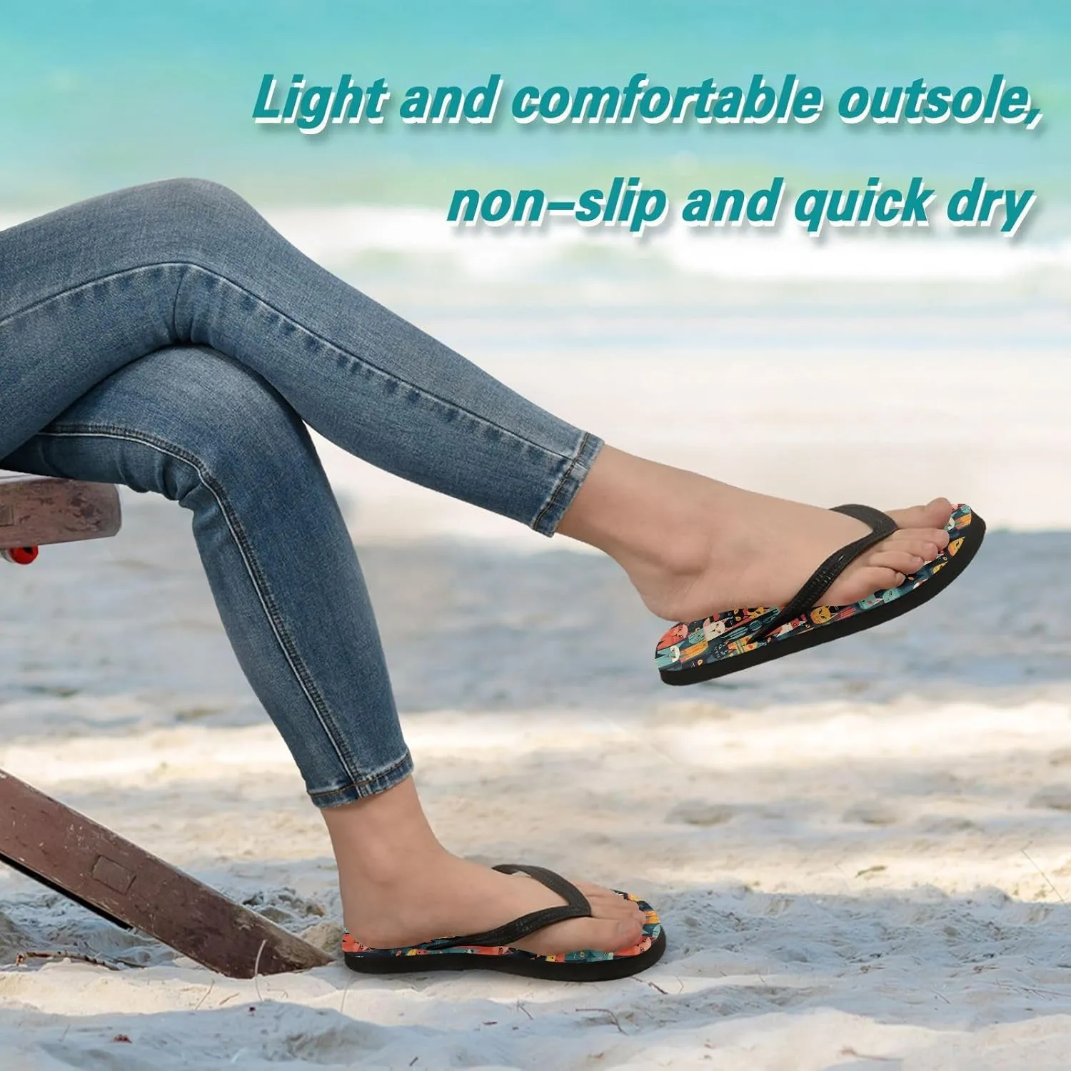MNSRUU Flip Flops for Women Men Strawberry Flip Flops Womens Slides Men Sandals Shower Slippers Summer Non-Slip Flipflops for Swim Beach Bathroom, XS