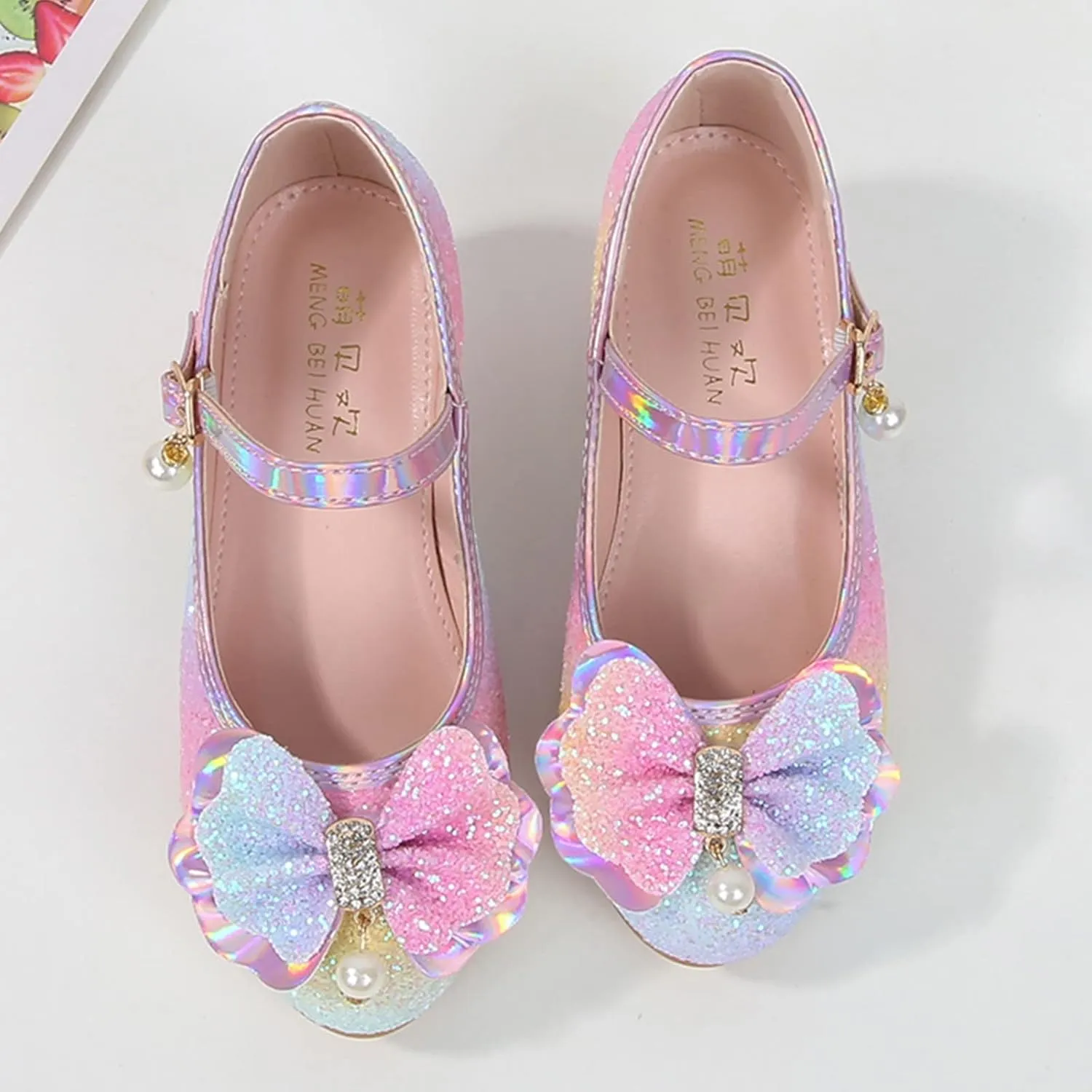 sfdgfhyf Baby Comfortable Shoes Children Shoes Fashion Flat Shoes Bowknot Pearl Children Soft Sole Small Leather Shoes