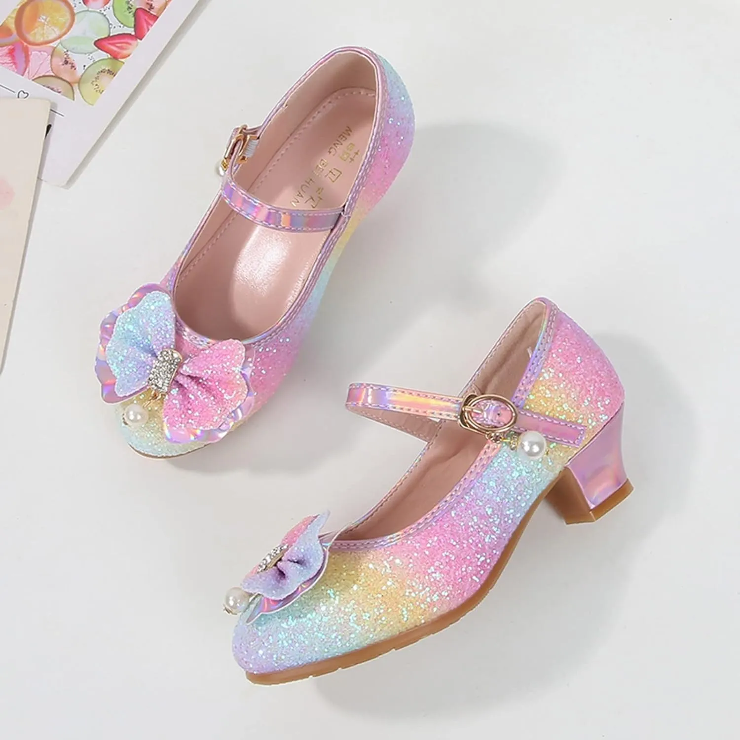 sfdgfhyf Baby Comfortable Shoes Children Shoes Fashion Flat Shoes Bowknot Pearl Children Soft Sole Small Leather Shoes