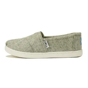 Toms for Kids: Classic Grey Wool Herringbone Flats