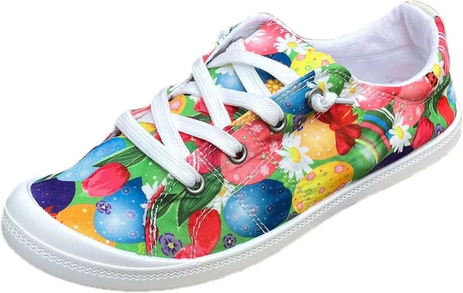 Women Fashion Casual Sneakers Canvas Lace-Up Loafers Lightweight Ladies Shoes Flat Soft Soled Comfortable Shoes Comfort
