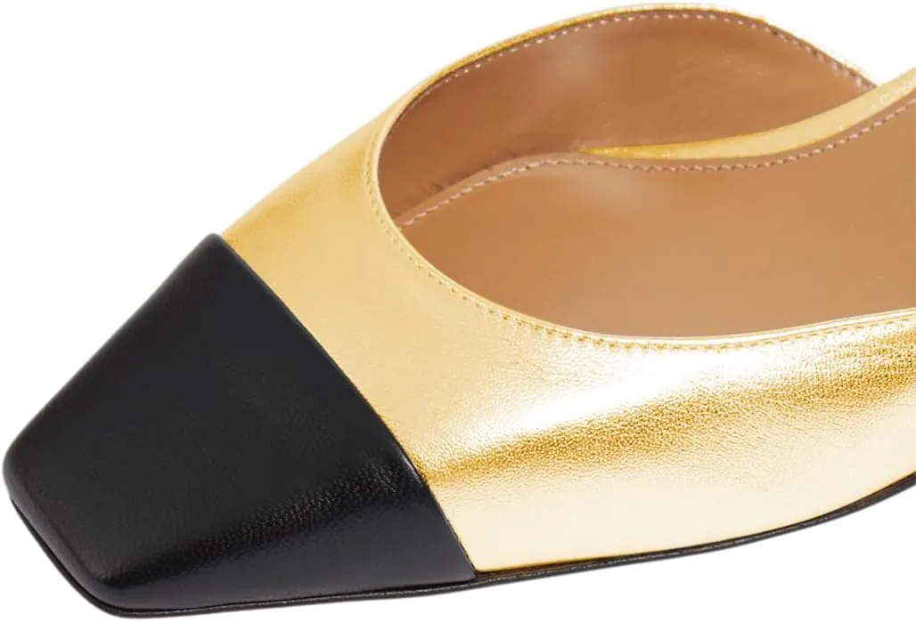 Women Stylish Square Cap Toe Block Low Heel Sandals Ankle Strap Slingback Summer Dress Shoes Size 4-16 US