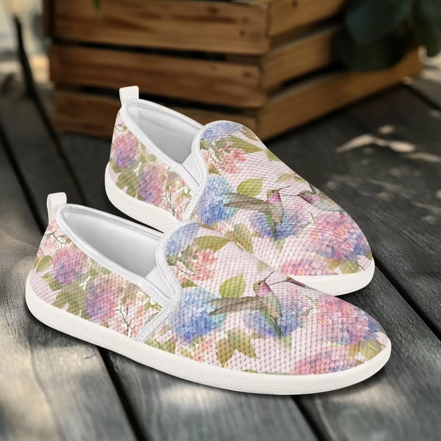 Women's Hummingbird Mesh Outdoor Flats Shoes Wedding Loafer Breathable Dress Work Business Shoes