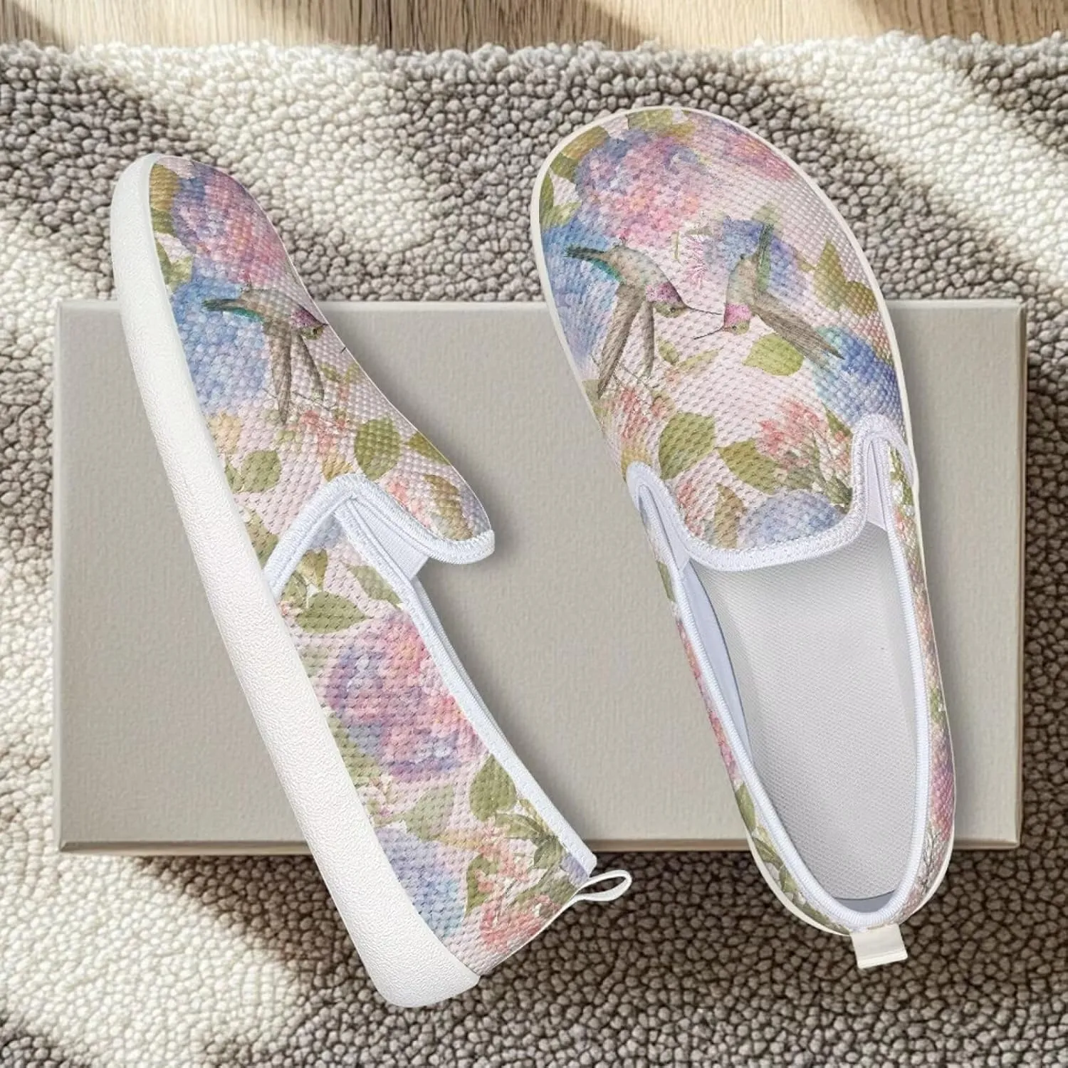 Women's Hummingbird Mesh Outdoor Flats Shoes Wedding Loafer Breathable Dress Work Business Shoes