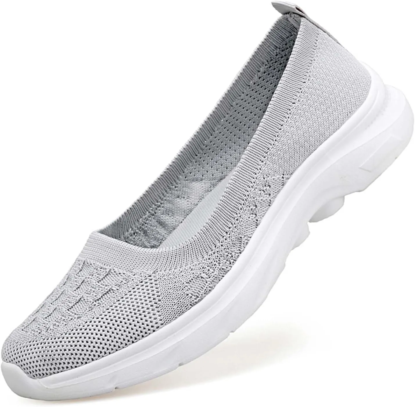 Women's Knit Slip On Sneakers Breathable Lightweight Comfortable Walking Shoes for Gym Casual Travel Workout